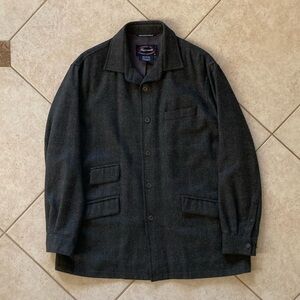 Faconnable Charcoal Gray Shirt Jacket